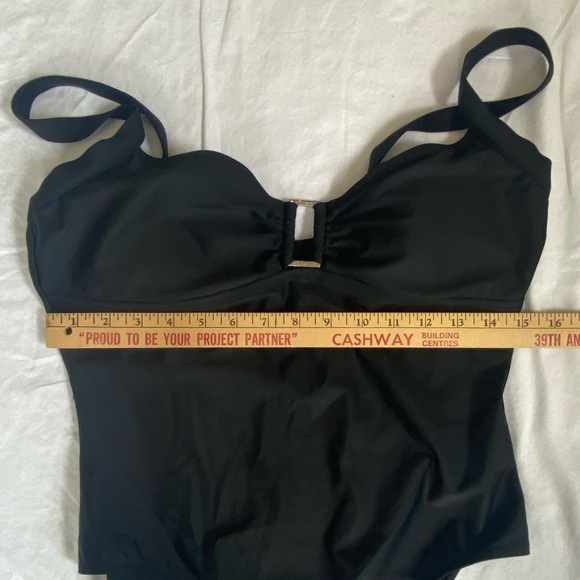 Cole Of California Women's black one piece bathing suit size 12 Beach Resortwear - Picture 11 of 14